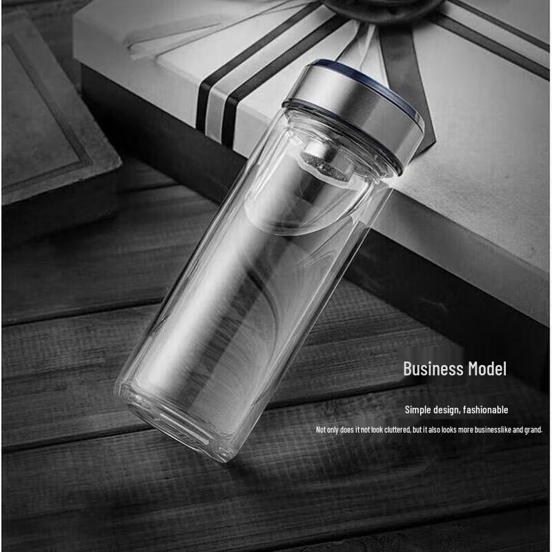 Doppelwandige Glas-Reisebecher