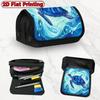1pc Turtle-Themed School Pencil Case Suitable for & - Double Layer Flip Cover with Zipped Closure, Multi-Compartment Organizer for Pens, Pencils, Mark