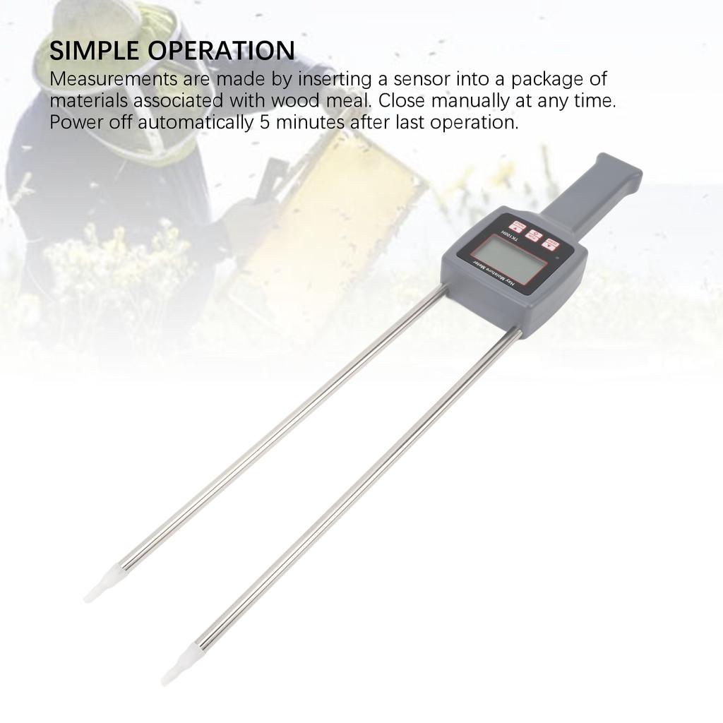 Portable Hay Humidity Meter Professional Preventing Spoilage Accurate Hay Humidity Tester for