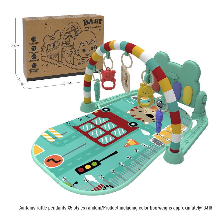 Free Shipping Baby Musical Kick & Play Gym: 0-36 Months Enlightenment Fitness Rack & Early Education Play Mat