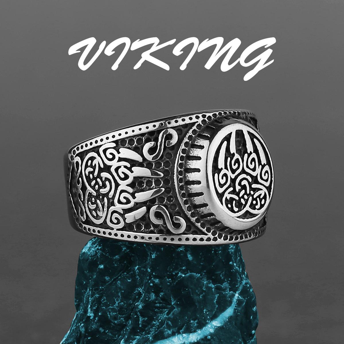 

Северное кольцо викингов из нержавеющей стали, якорь, компас, Древо жизни, руна викингов, волк, мужское и женское кольцо, ювелирная фабрика 8