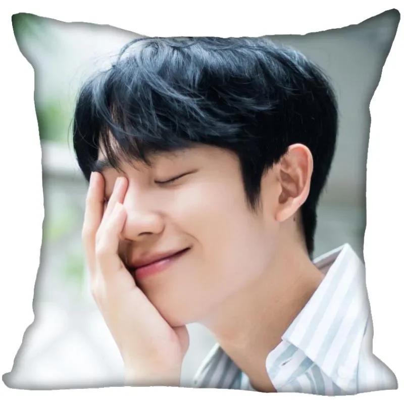 

Наволочка Чон Хэ Ин Спальня Дом Офис Декоративная наволочка Квадратная на молнии Наволочки Сатин Мягкая Не линяет 0209 45x45cm 18x18in