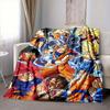 1Pc Dragon Ball Super Saiyans Blanket Soft And Comfortable Casual Warm Camping Travel Christmas Halloween Xmas Gift M92479