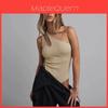 Summer Womens Sexy Cotton Ribbed Sleeveless Jumpsuit With Hollow Out Design For Party Wear
