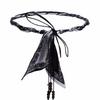 Wood Bead Tassel Flower Waist Chain Vintage Design Decorative Waist Rope  With Skirt