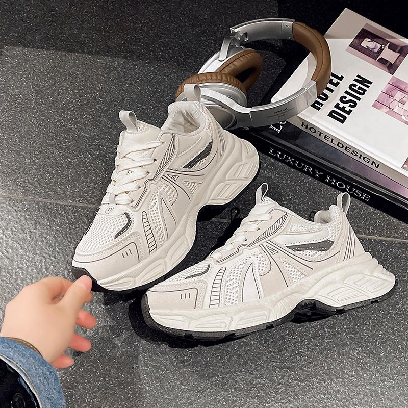 2025 Women Sneakers Platform Breathable Shoes Ladies Thick Sole Sneakers Casual Shoes Thick Sole Tennis Vulcanized Shoes