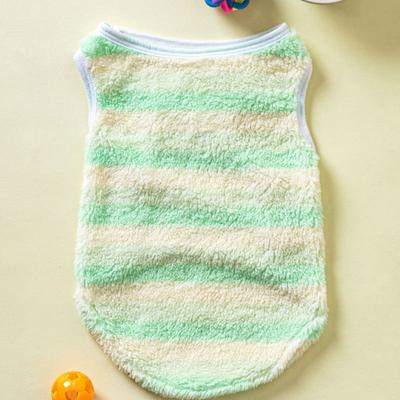 [Pet] Striped Sleeping Vest L Green