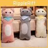 Plush Bib Cat Toy Long Pillow Cartoon Stuffed Doll Decoration Kids Gift Cute