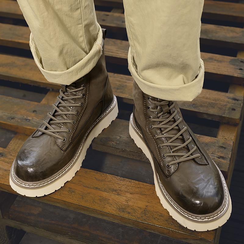 Herren High-Top Freizeitstiefel Stiefeletten