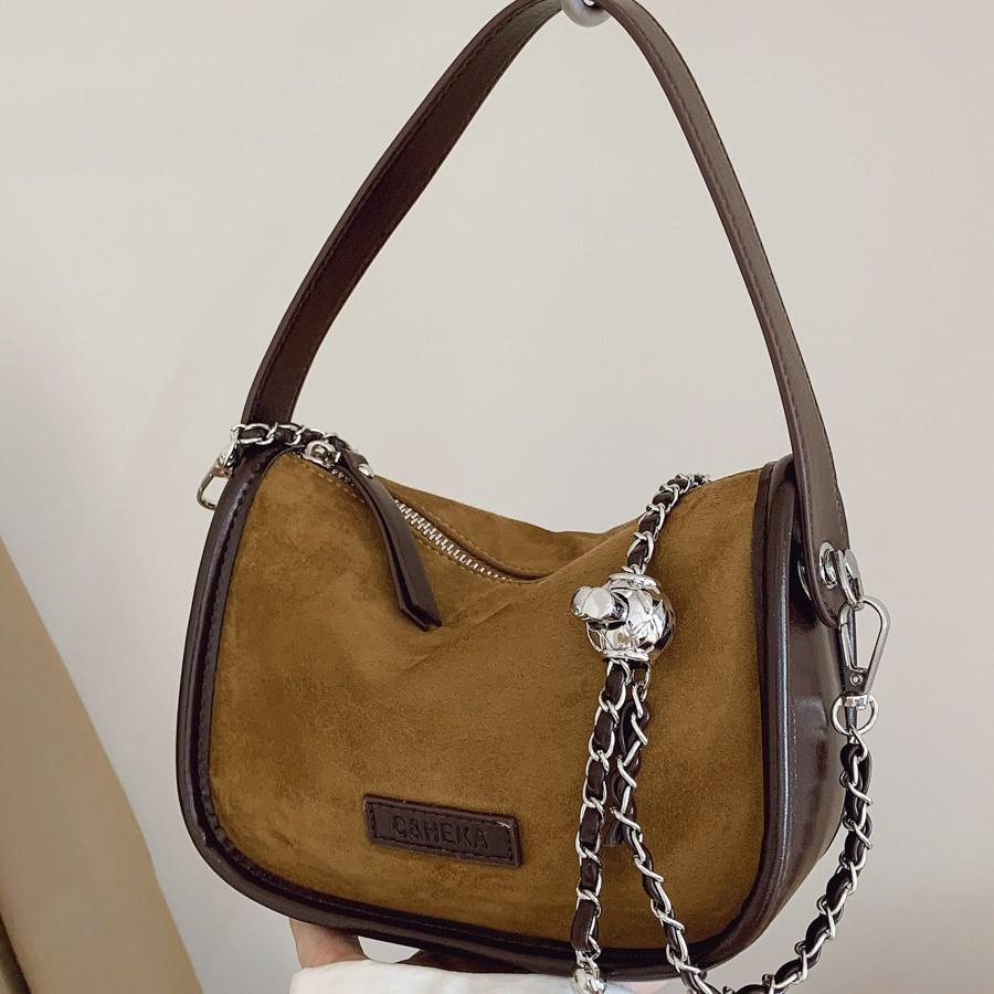 Underarm Bag Women's Autumn Versatile Fashion Chain Shoulder Messenger Bag High-end Sense Work Small Bag