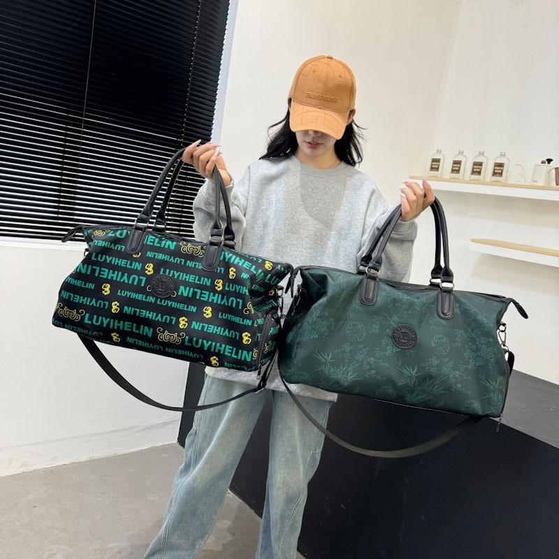 New Travel Bag Large Capacity High Sense High Value Old Flower Niche Fashion Shoulder Messenger Bag Yoga Maternity Bag