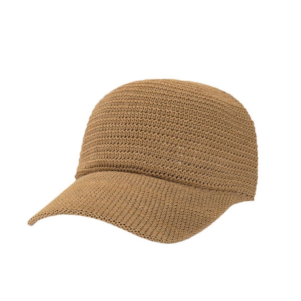Korean Knitted Hollow Baseball Cap with Adjustable Outdoor Versatile Casual Duckbill Cap for Spring and Summer, Men's and Women's Knitted Caps