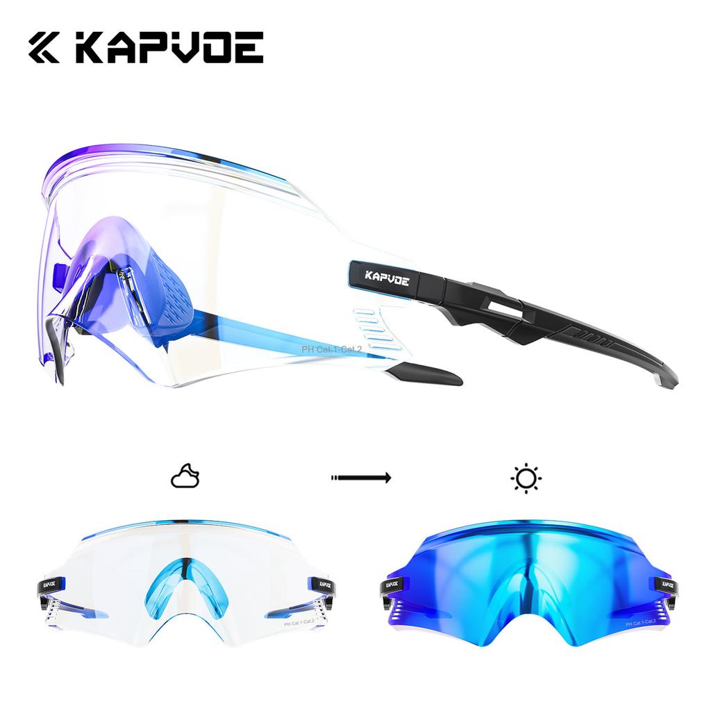 Kapvoe Cycling Glasses UV400 Men Bike Sunglasses Airbreathing MTB Eyewear Outdoor Sport Goggles Bike Glasses Oculos De Ciclismo