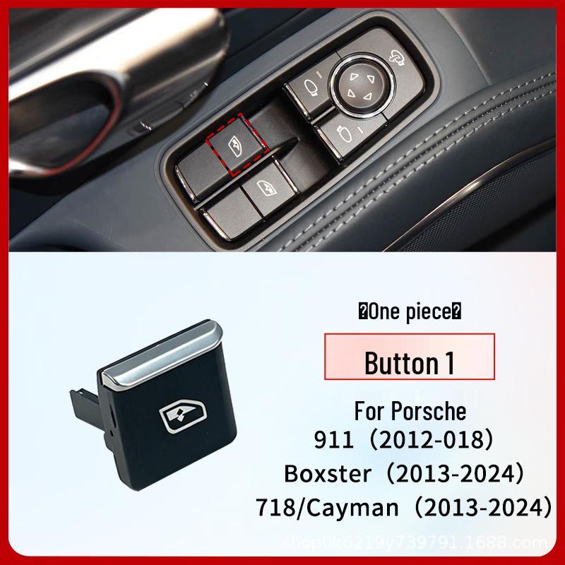 Compatible with Porsche 911 Coupe, 718 Cayman, and Boxster Window Glass Lifter Button