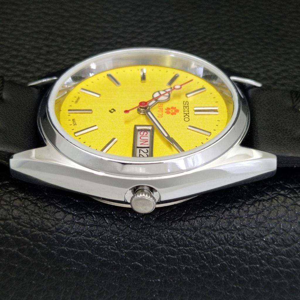 VINTAGE SEIKO EXPO 70 AUTOMATIC 6309A REFURBISHED JAPAN MENS WATCH a441908-1