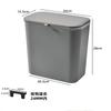1/2Pcs Effortless Cleanup Space-Saving White Wall-Mounted Trash Bin For Kitchen - Durable Plastic Multi-Functional Garbage