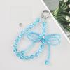 Women S Crystal Ball Bow Phone Chain Wrist Strap Keychain Ins Style