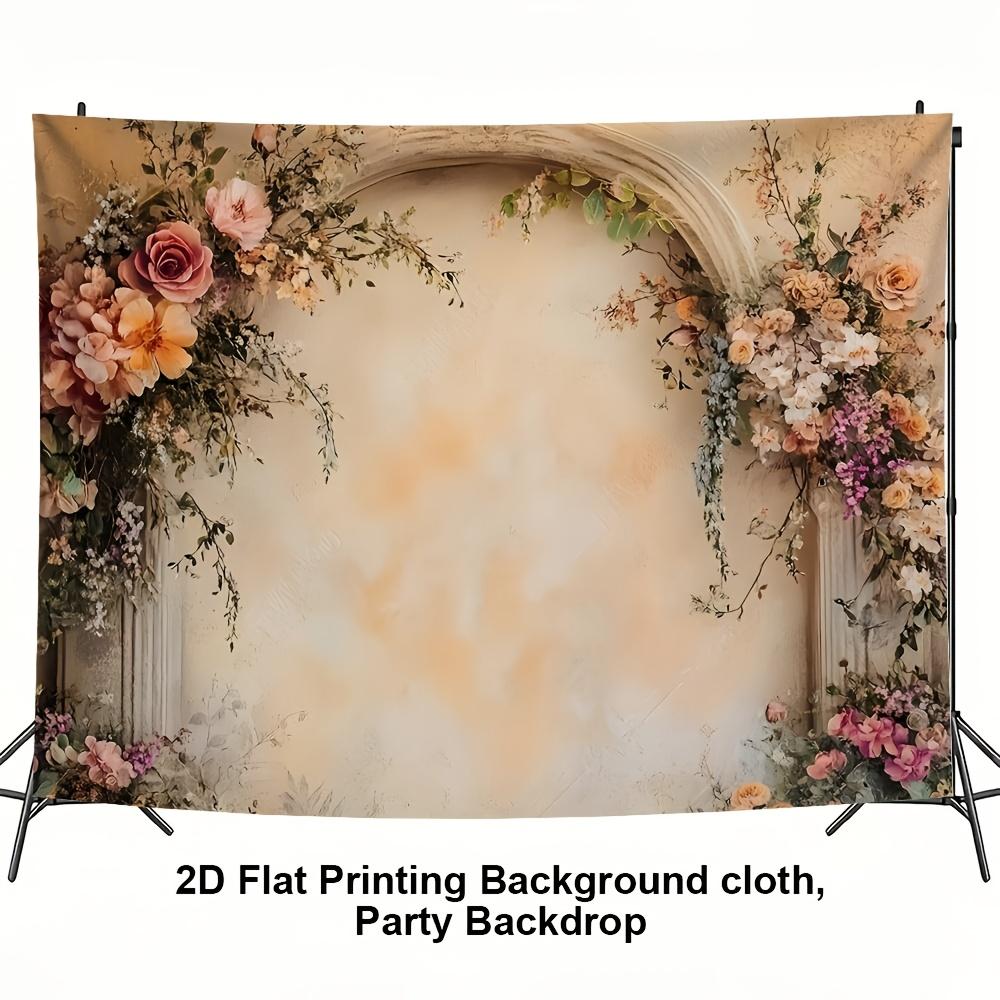 1Pcs Vintage Floral Tapestry Pattern Decoration Background Backdrop For Photo Studio Photo Booth Party