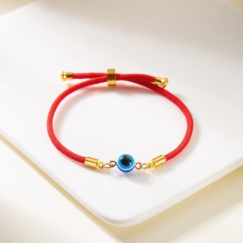 Simple Turkish Blue Evil Eye 7 Knot Braided Bracelet for Women Men Lucky Red Rope Handmade Bracelet Aesthetics Party Jewelry