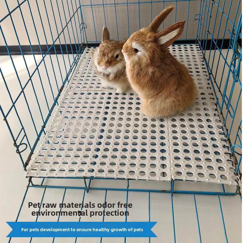 Kaninchenfußpolster Fäkalienleckendes Kaninchen Hamsterkäfig Fußpolster Kann verbunden werden PVC Umweltfreundliches Material Käfiglochmatte Haustierprodukte