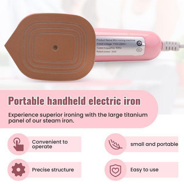 Handheld Garment Steamer With Titanium Plate For Home Use And Wrinkle Removal