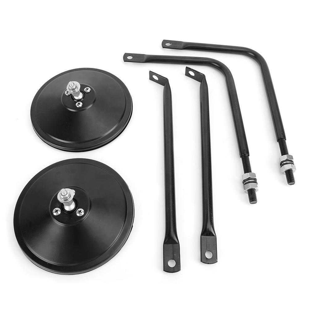 Car Round Mirrors A Pillar Side Rear View Mirror Accsssory Fit for Jeep Wrangler JK 2007 2017B