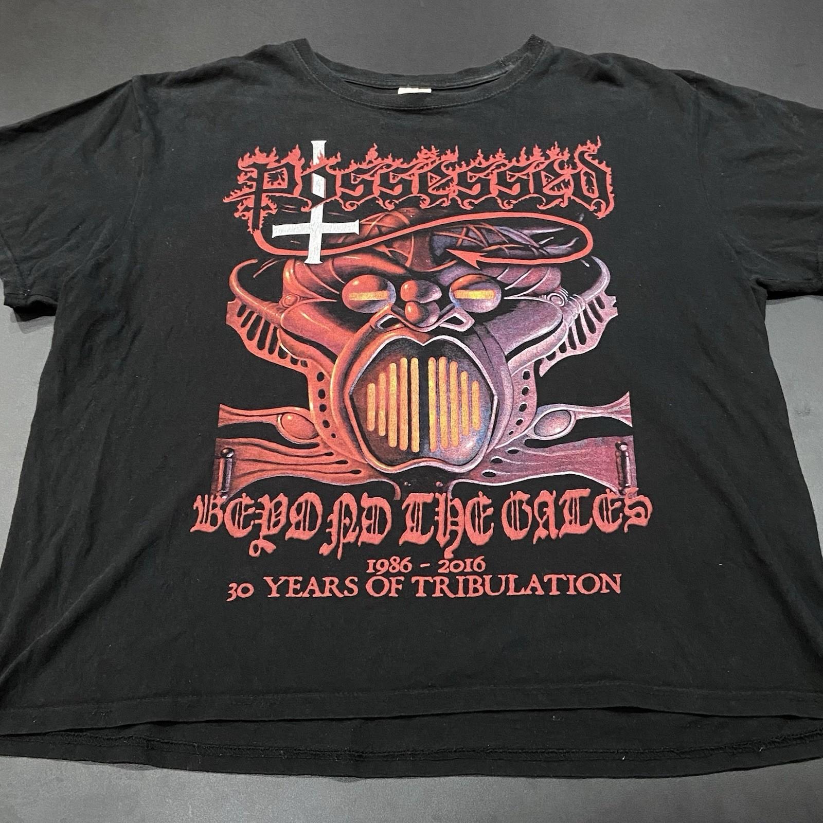 Possessed Beyond The Gates T Shirt Mens XL 1986 2016 30 Years Thrash Death Metal Unisex T-Shirt S