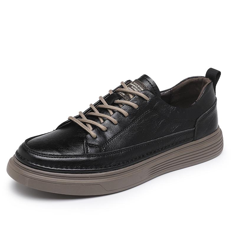 Fashion 2025 Leather Oxford Shoes High Quality Fashion Breathable Outdoor Sneakers Men Shoes Handmade Leather Casual Walking Shoes Men