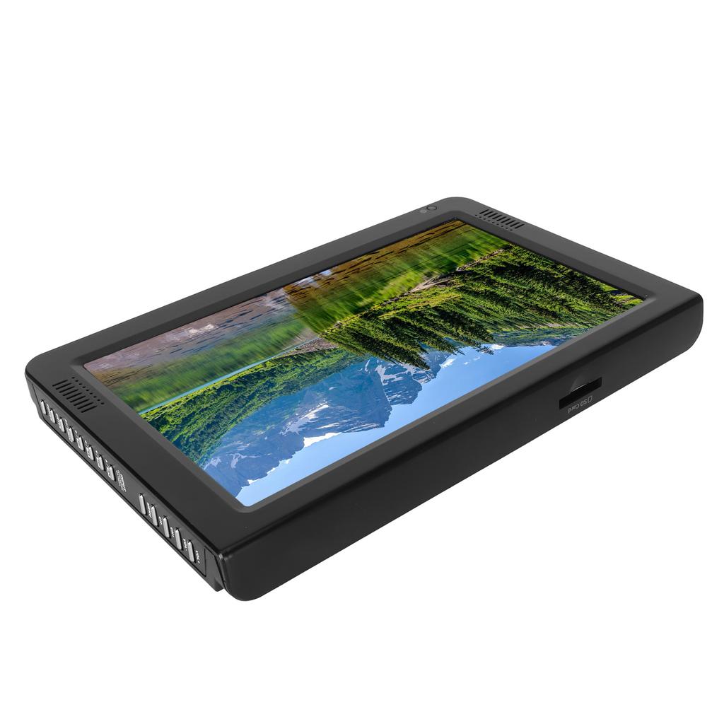 Télévision Portable 10 Pouces 16:Lecteur vidéo multimédia HD rechargeable 9 pouces TFT LED 1080P pour la maison et la voiture