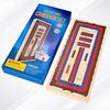 Cribbage Board Game Set, 3 Tracks Wooden Cribbage Board with Larger Storage Area, 1 Playing Card and 18 Metal Pegs, Travel Cribbage Board for Kids