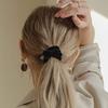 Jlauren White Cubic Velvet Gopchang Hair Band H0686