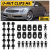 35pcs Body & Bolts U-nut Clips Bumper Fender Retainer Clips For Nissan Toyota