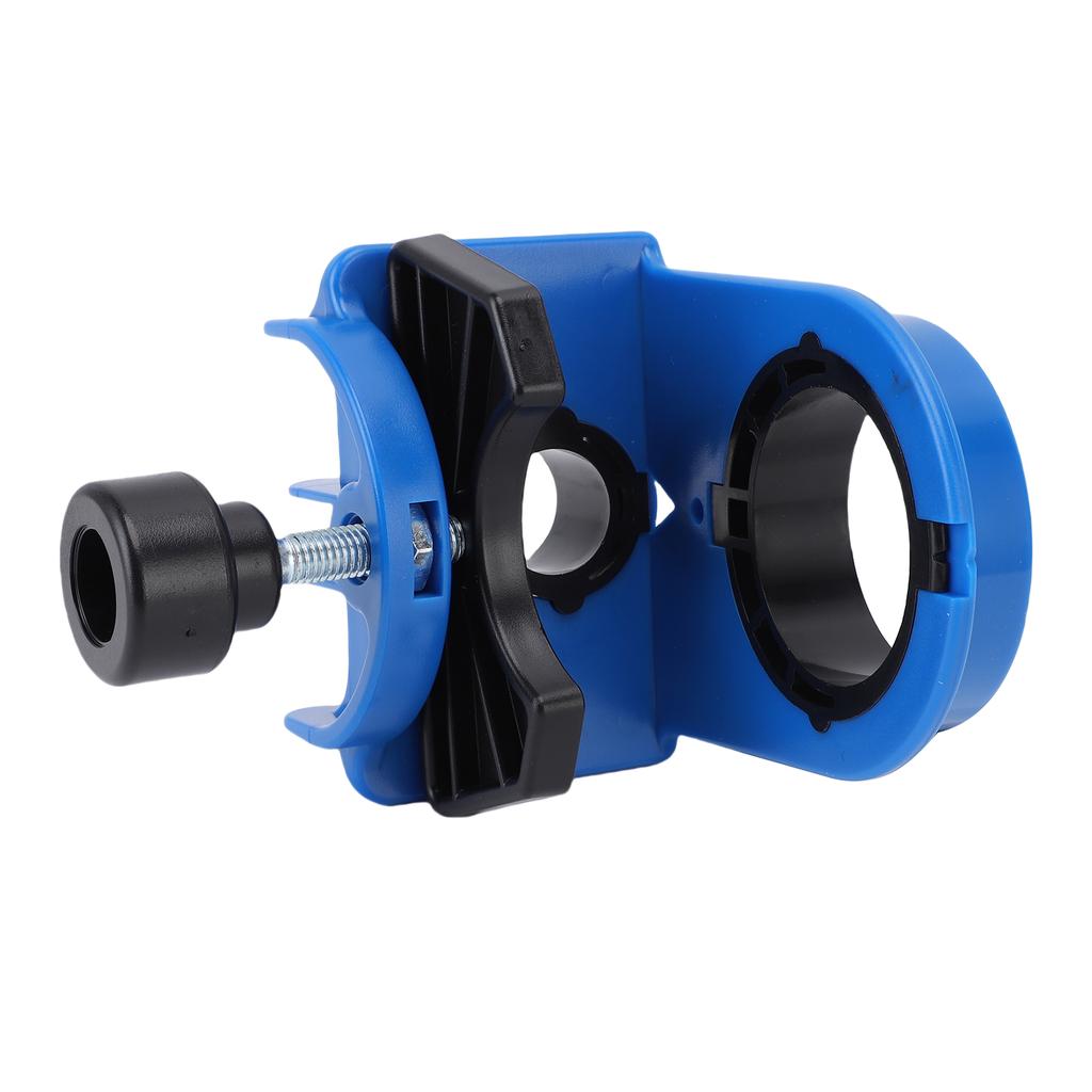 Door Lock Installation Kit Plastic Guide Template Carbon Steel Hole Saw for 1 3 8 To 1 3 4 Inch Thick Wood Doors Blue