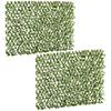 2pc Expanding Garden Trellis, 2 X 1m Faux Decorative Privacy Fence with Artificial Leaves, Privacy Screen Greenery Walls for Garden Balcony