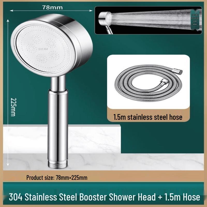 Yunwenji No-Drill Filtered Pressurized Shower Head Kit