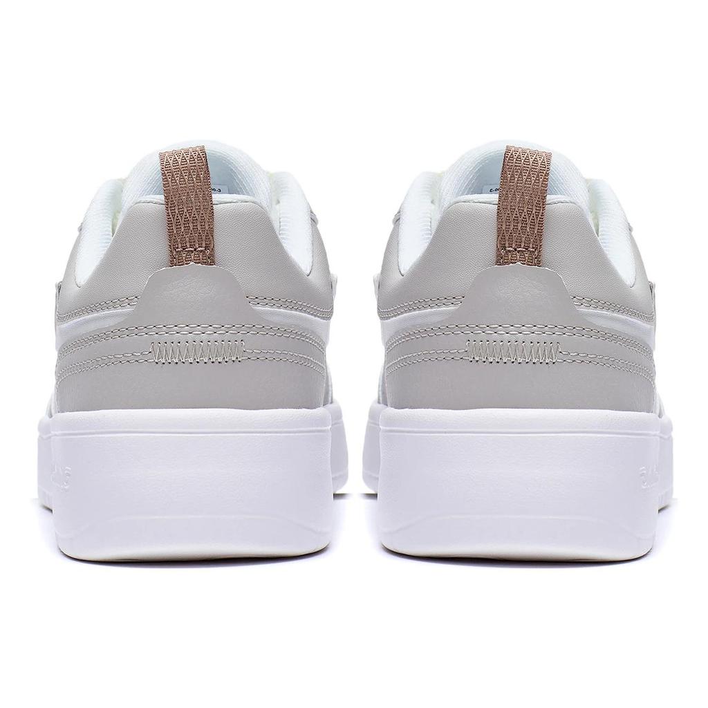 New LiNing Acer Truncatum Slip-Resistant Cushioning Abrasion-Resistant Low-Top Skateboard Shoes Women's White Gray AGCV196-1