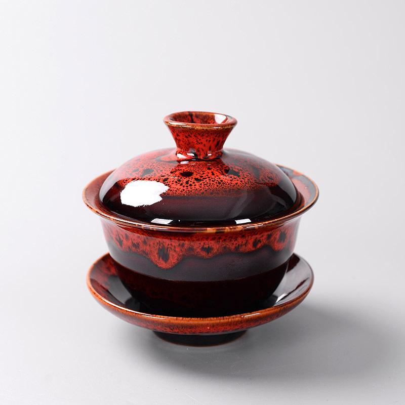 Chinese Traditions Gai Wan Tea Set Bone China Tea Sets Dehua Gaiwan Tea Porcelain Pot Set For Travel Beautiful And Easy Kettle
