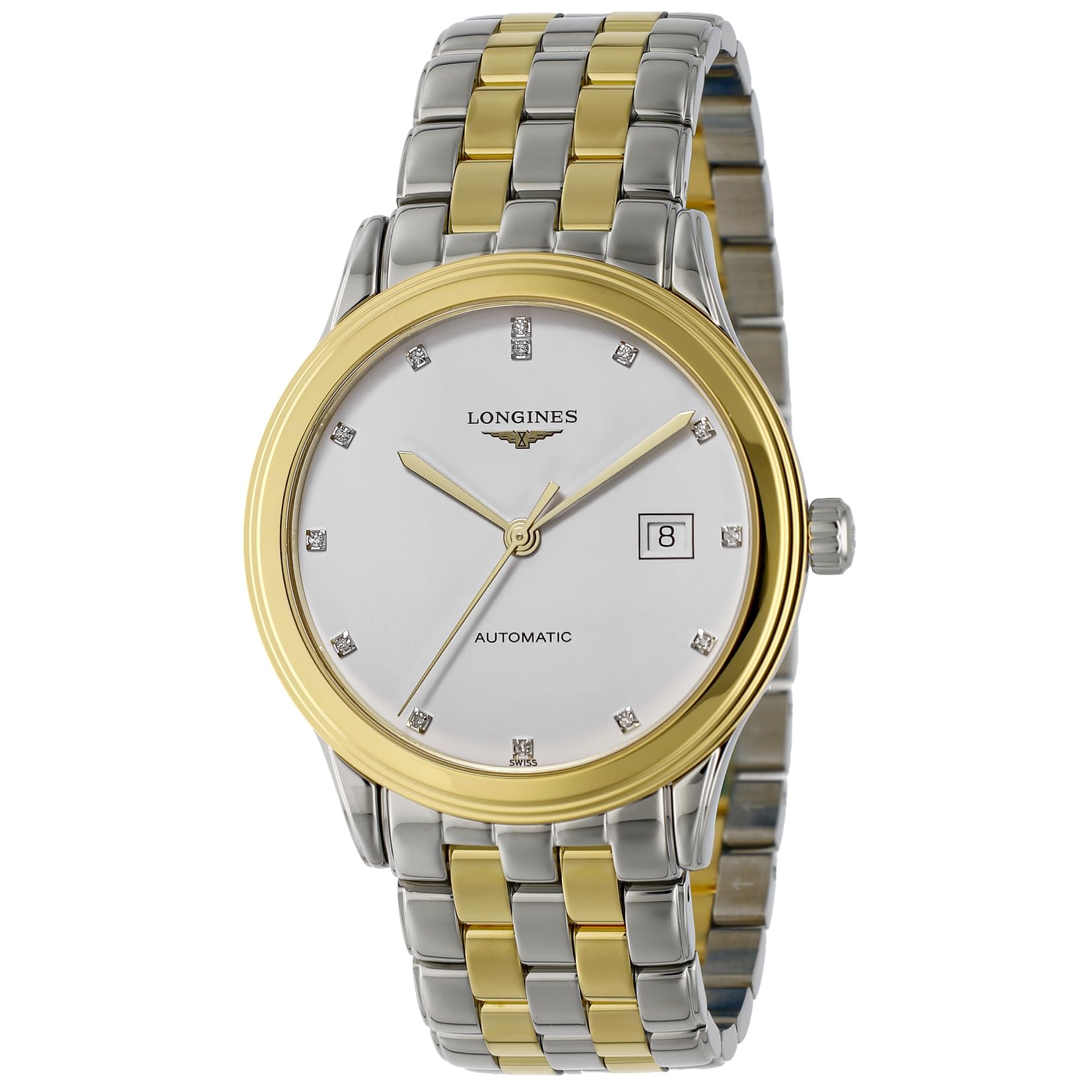 

Watch FLAGSHIP Flagship Automatic Winding 3 ATM Water Resistant Sapphire Glass White Dial Stainless Steel Silver x Gold [Longines] Men s L4.984.3.27.7 білий
