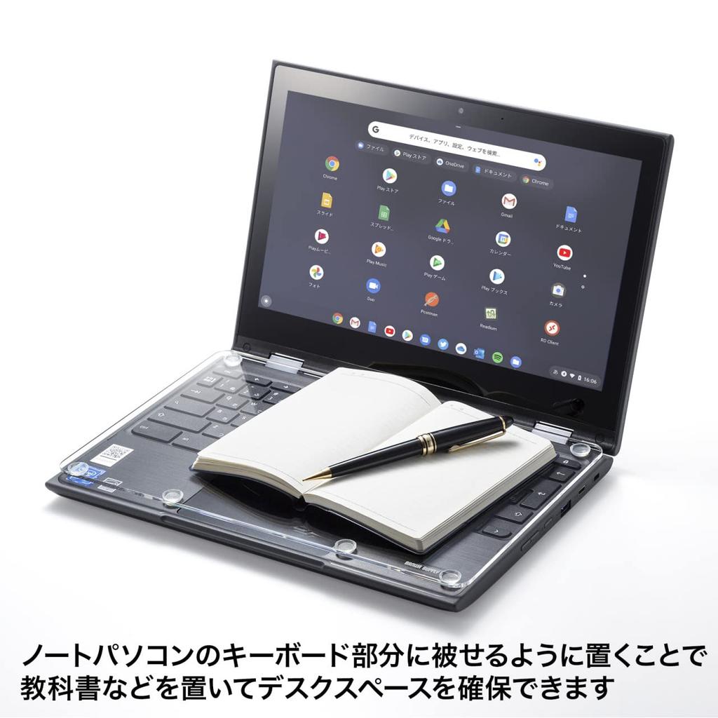SANWA SUPPLY Acryl Abdeckung für Laptop-Tastatur Chromebook Klar (für 11,6") PDA-STN64CL