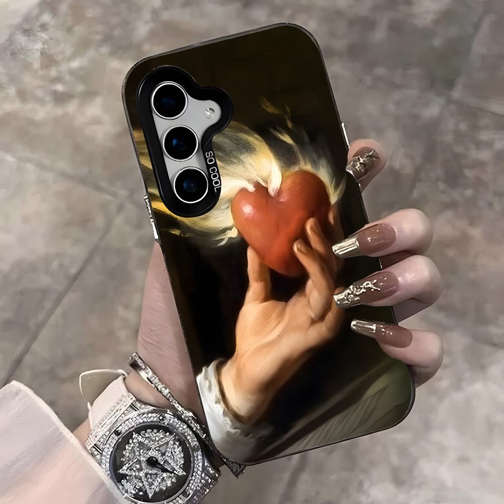 Caravaggio Paintings Phone Case For Samsung S25 Ultra S23 S22 S21 S20 Ultra Plus S24 Fe A54 A55 Color Silver Cover