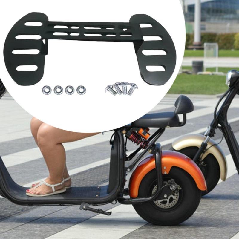 Electric Bike Footrest Adjustable Sturdy Accessory Easy tallation Comfortable Repair Parts Scooter Front Foot Pedals Set