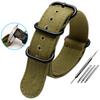 Classic Thickened Canvas Strap 20mm 22mm 24mm 26mm Rugged Nylon Military Straps Retro Watchband Braid Ballistic Fabric Bands for Tudor