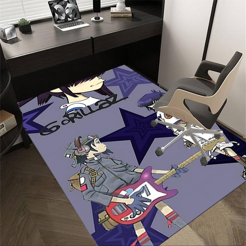

1pc 2D art Gorillaz Carpet, Office Rug Outdoor Mat Home Decor Area Carpet Festival 60cm by 90cm