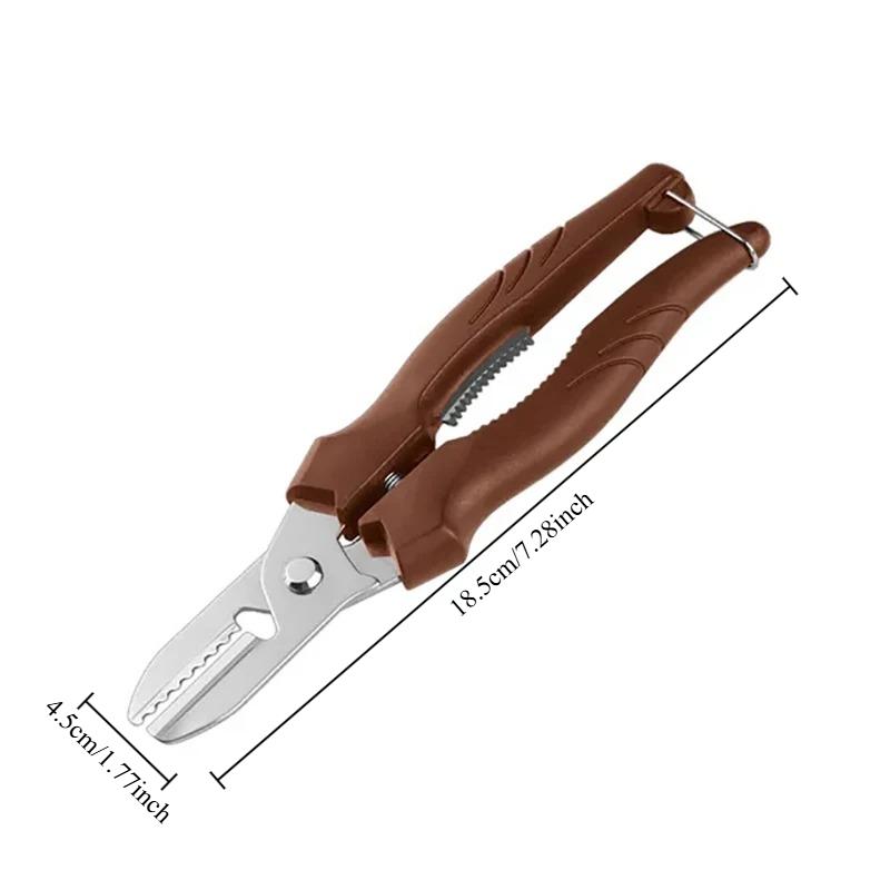 

1pc Chestnut Opener for Peeling Shelling and Cutting Chestnuts Household Kitchen Multi-functional Tool коричневий