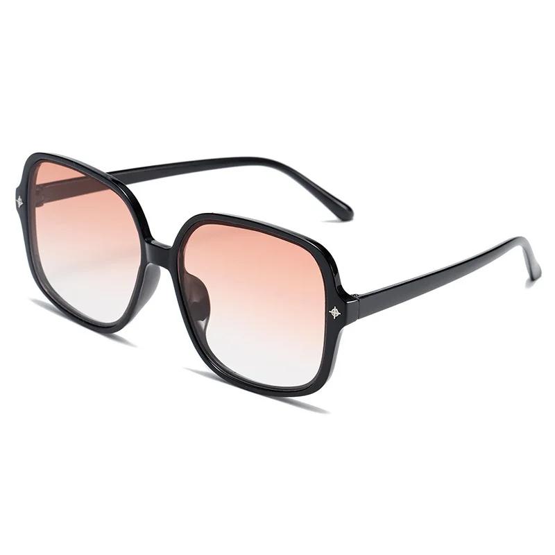 New Large Frame Rice Nail sunglasses Fashion Women's Outdoor Sunshade Sun Glasses Women Gradient Glasses UV400 Oculos De Sol