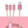 Apple Huawei Android 3 In 1 Fast Charging Cable With 2a Charger And Dual Usb Ports For Home Office Use