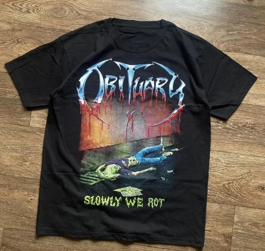 Obituary Band Slowly we rot Unisex T-shirt Full Size S-5XL L