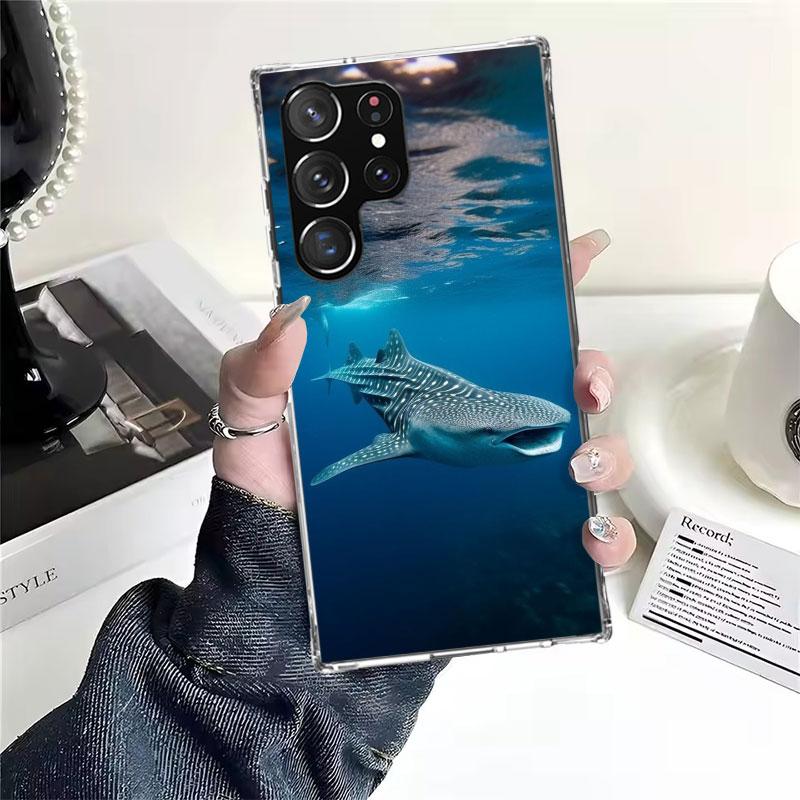 Ocean Whale Shark Soft Phone Case For Samsung Galaxy S22 S23 S24 S25 Edge S26 Ultra S20 FE S21 Plus + Fundas Coque Galaxy S20 S2