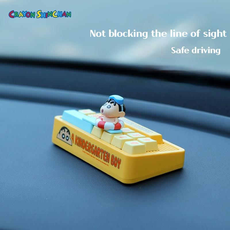Crayon Shin-Chan Serie Cartoon Auto Tijdelijk Parkeer Nummerplaat Model Poppetje Verbergbaar Nummer Auto Accessoires Kerstcadeaus