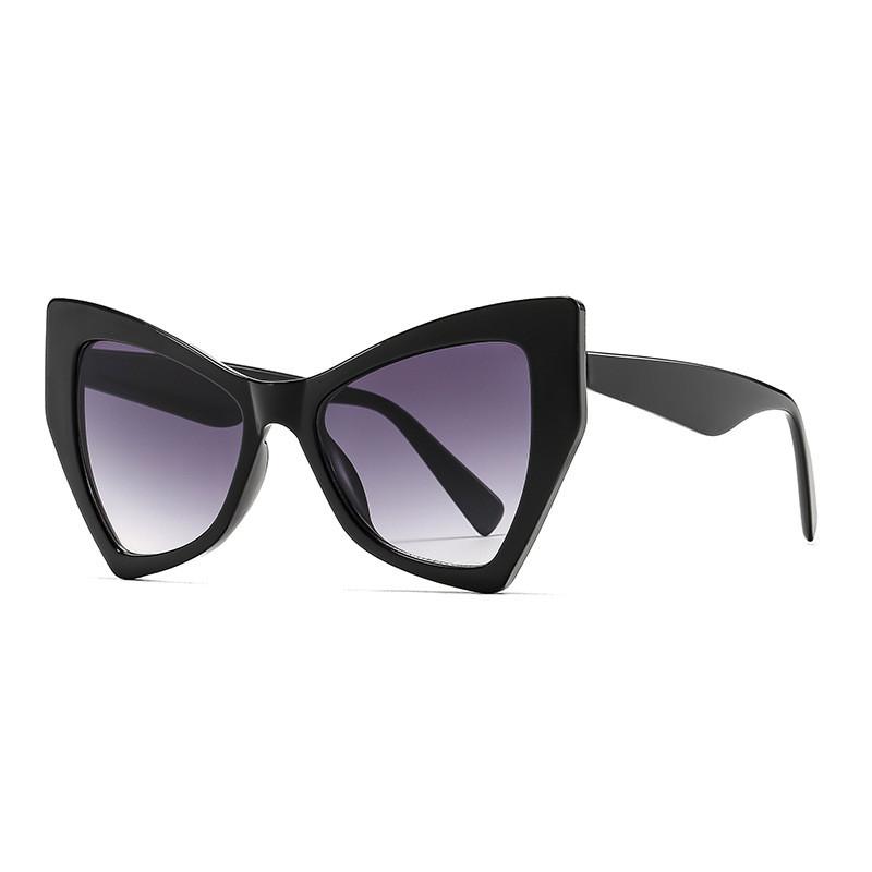 Elegant Butterfly Frame Sunglasses For Women With Uv400 Shades For Outdoor Activities Black